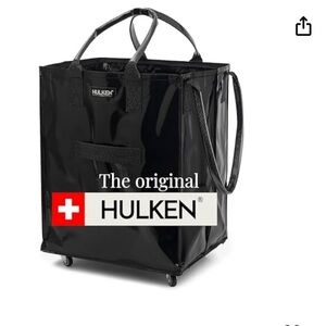 Hulken (medium) Reusable grocery bag on wheels,  rolling tote carries up to 66lb